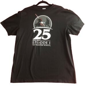 Disney Star Wars 25th Anniversary Episode I Obi Wan Darth Maul T-shirt - Medium